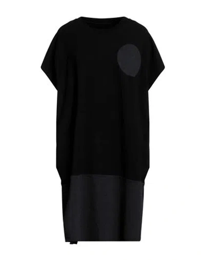 Mm6 Maison Margiela Woman Mini Dress Black Size L Cotton, Modal, Elastane, Polyester