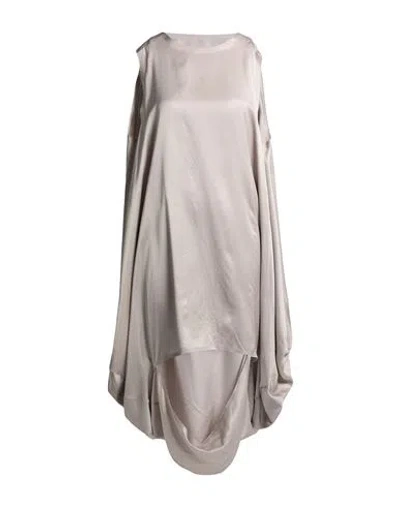 Mm6 Maison Margiela Woman Mini Dress Light Grey Size 6 Viscose