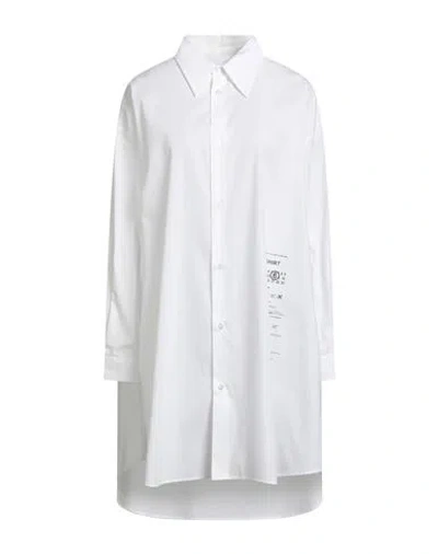 Mm6 Maison Margiela Woman Mini Dress White Size M Cotton