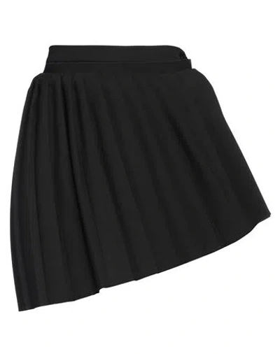 Mm6 Maison Margiela Woman Mini Skirt Black Size 6 Polyester, Viscose, Elastane