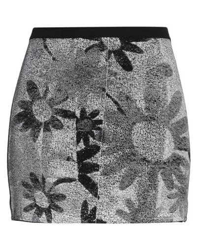 Mm6 Maison Margiela Woman Mini Skirt Black Size M Viscose, Polyester