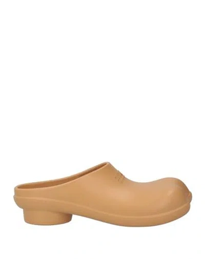 Mm6 Maison Margiela Woman Mules & Clogs Sand Size 11-12 Rubber In Beige