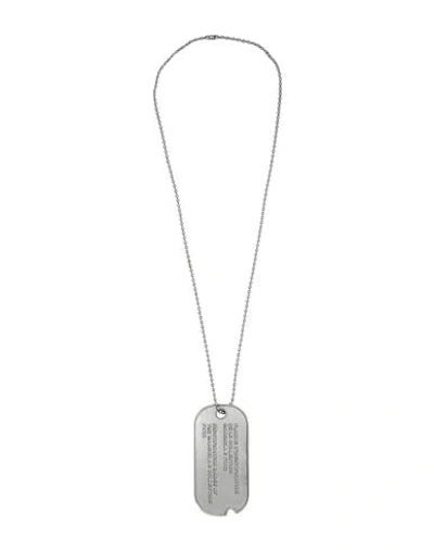 Mm6 Maison Margiela Woman Necklace Silver Size - Brass