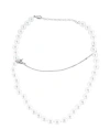 Mm6 Maison Margiela Woman Necklace White Size - Brass, Glass In White