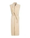 Mm6 Maison Margiela Woman Overcoat & Trench Coat Beige Size 6 Cotton In Neutral