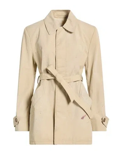 Mm6 Maison Margiela Woman Overcoat & Trench Coat Beige Size 6 Cotton In Neutral