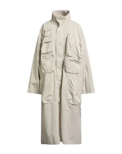 Mm6 Maison Margiela Woman Overcoat & Trench Coat Beige Size M Cotton In Sand
