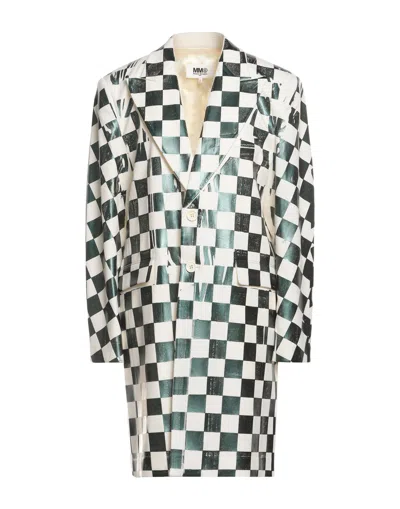 Mm6 Maison Margiela Overcoats In Green