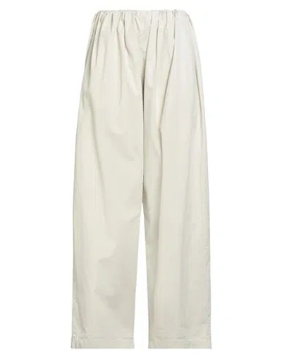 Mm6 Maison Margiela Woman Pants Beige Size 6 Cotton In White