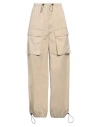 Mm6 Maison Margiela Woman Pants Beige Size 8 Cotton In Neutral