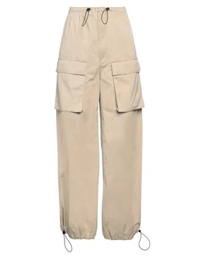 Mm6 Maison Margiela Woman Pants Beige Size 8 Cotton In Neutral