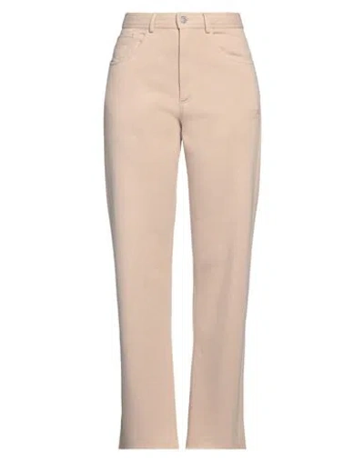 Mm6 Maison Margiela Woman Pants Beige Size M Cotton, Polyester