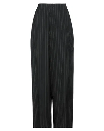 Mm6 Maison Margiela Woman Pants Black Size 0 Polyester, Viscose, Elastane