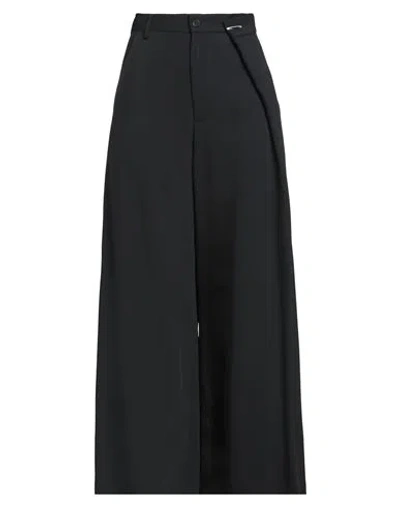 Mm6 Maison Margiela Woman Pants Black Size 6 Polyamide, Viscose