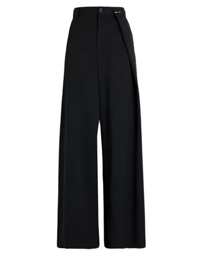 Mm6 Maison Margiela Woman Pants Black Size 6 Polyester, Virgin Wool, Elastane