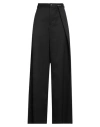 Mm6 Maison Margiela Woman Pants Black Size 8 Polyester, Virgin Wool, Elastane