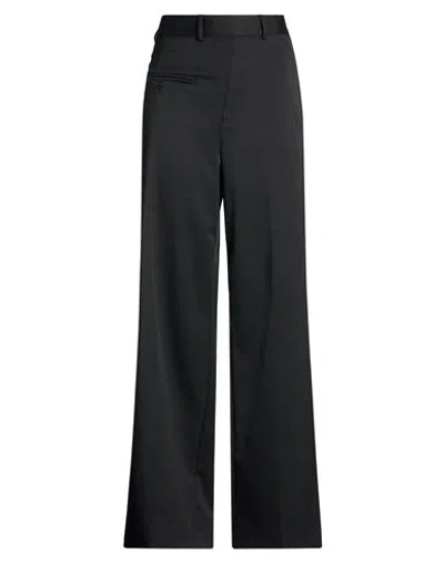 Mm6 Maison Margiela Woman Pants Black Size 8 Polyester, Virgin Wool, Elastane