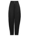 MM6 MAISON MARGIELA MM6 MAISON MARGIELA WOMAN PANTS BLACK SIZE 8 POLYESTER, VIRGIN WOOL, ELASTANE