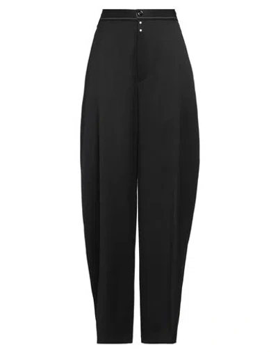 Mm6 Maison Margiela Woman Pants Black Size 8 Polyester, Virgin Wool, Elastane