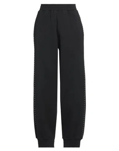 Mm6 Maison Margiela Woman Pants Black Size Xxl Cotton, Elastane, Aluminum