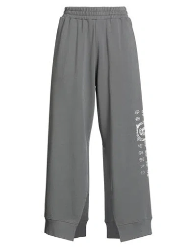 Mm6 Maison Margiela Woman Pants Charcoal Size Xxl Cotton, Polyester In Gray