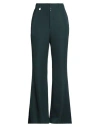 Mm6 Maison Margiela Woman Pants Deep Teal Size 14 Virgin Wool, Viscose In Green