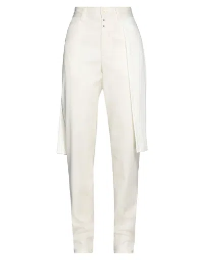 Mm6 Maison Margiela Pants In White