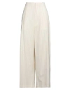 Mm6 Maison Margiela Woman Pants Ivory Size 6 Polyester, Viscose, Elastane In White
