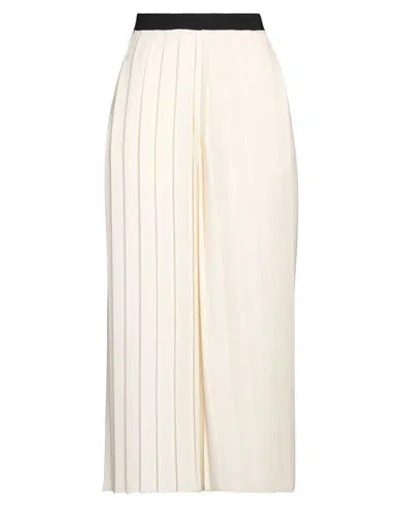 Mm6 Maison Margiela Woman Pants Ivory Size 8 Polyester In White