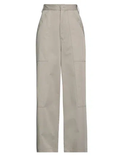 Mm6 Maison Margiela Woman Pants Khaki Size 8 Cotton, Elastane In Beige