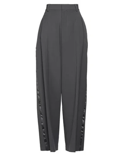 Mm6 Maison Margiela Woman Pants Lead Size 6 Polyester, Viscose, Elastane In Grey