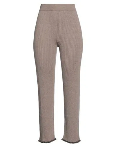 Mm6 Maison Margiela Woman Pants Light Brown Size L Wool, Polyamide In Beige