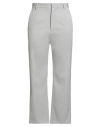 Mm6 Maison Margiela Woman Pants Light Grey Size 10 Polyester, Virgin Wool, Elastane In Gray