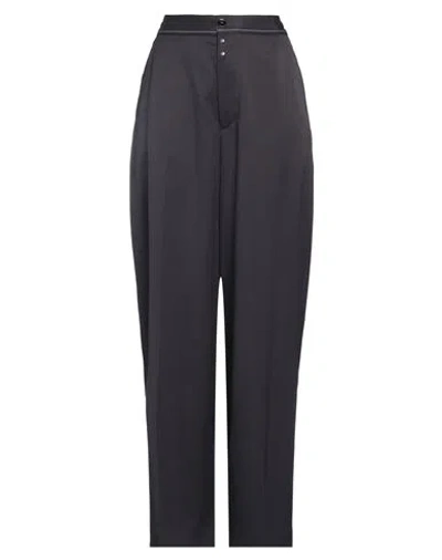 Mm6 Maison Margiela Woman Pants Midnight Blue Size 8 Polyester, Virgin Wool, Elastane In Blue
