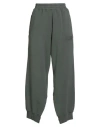Mm6 Maison Margiela Woman Pants Military Green Size L Cotton In Gray