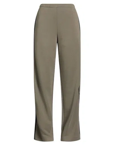 Mm6 Maison Margiela Woman Pants Military Green Size L Cotton, Polyester