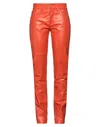 Mm6 Maison Margiela Pants In Orange