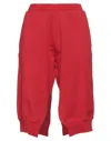 Mm6 Maison Margiela Cropped Pants In Red