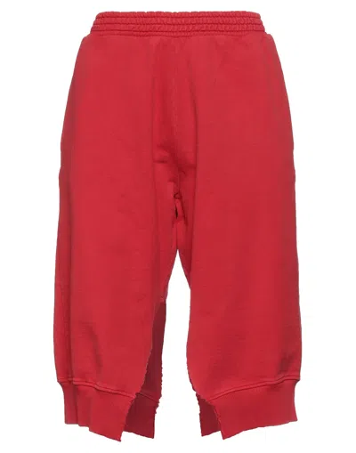 Mm6 Maison Margiela Cropped Pants In Red