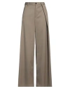 Mm6 Maison Margiela Woman Pants Sage Green Size 8 Polyester, Virgin Wool, Elastane In Sage Green