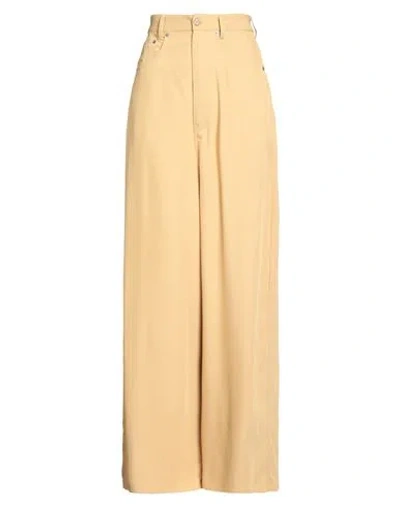MM6 MAISON MARGIELA MM6 MAISON MARGIELA WOMAN PANTS SAND SIZE 29 POLYAMIDE, VISCOSE