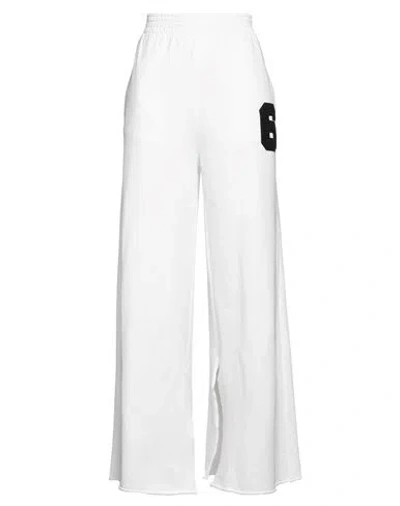 Mm6 Maison Margiela Woman Pants Ivory Size S Cotton In White