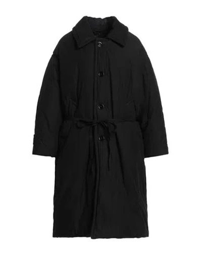 Mm6 Maison Margiela Belted Puffer Coat In Black