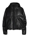 Mm6 Maison Margiela Woman Puffer Black Size L Viscose, Polyurethane, Acrylic, Virgin Wool In Black