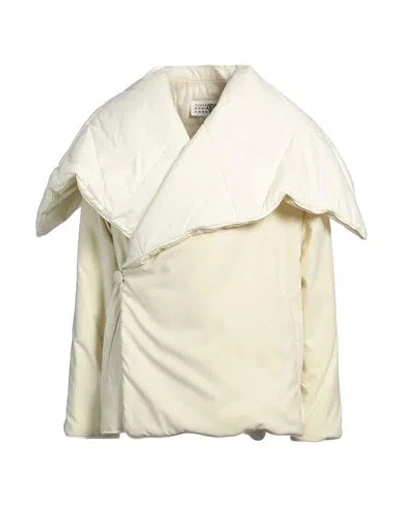 Mm6 Maison Margiela Woman Puffer Cream Size M Polyester In White