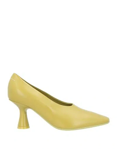 Mm6 Maison Margiela Woman Pumps Military Green Size 11 Soft Leather