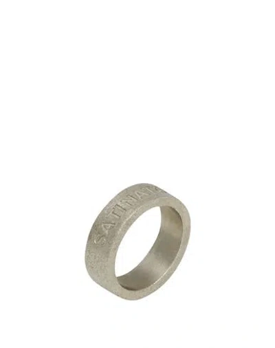 Mm6 Maison Margiela Woman Ring Silver Size 6 Brass In Metallic