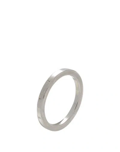 Mm6 Maison Margiela Woman Ring Silver Size Iii Metal