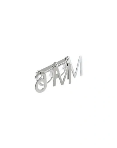 Mm6 Maison Margiela Woman Ring Silver Size Xs Brass
