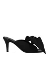 Mm6 Maison Margiela Woman Sandals Black Size 10 Textile Fibers In Black